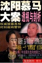 沈阳慕马大案透视与剖析 PDF电子版封面 陈力主编