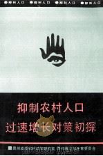抑制农村人口过速增长对策初探 1991 PDF电子版封面 王泽芬,王惠业,向阳生等编辑