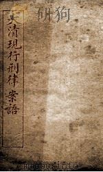 大清现行刑律案云 45 1909 PDF电子版封面 (清)沈家本等编