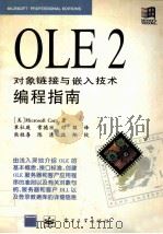 OLE2对象链接与嵌入技术编程指南 1995 PDF电子版封面 7505333941 (美国)MicrosoftCorporation著;覃社庭等