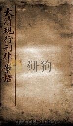 大清现行刑律案语  2（1909 PDF版）