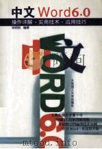 中文Word 6.0操作详解·实用技术·应用技巧（1996 PDF版）