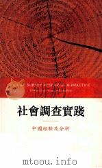 社会调查实践：中国经验及分析（ PDF版）