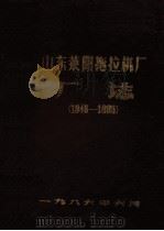 山东莱阳拖拉机厂厂志  1948年-1985年（1986 PDF版）