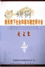 新形势下社会和谐与稳定研讨会论文集（ PDF版）