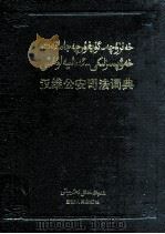 汉维公安司法词典 1993 PDF电子版封面 7228021959 李兆明编