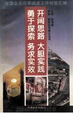 开阔思路 大胆实践 勇于探索 务求实效 全国企业改革试点工作经验汇编 1995 PDF电子版封面 7501736251 陈清泰主编