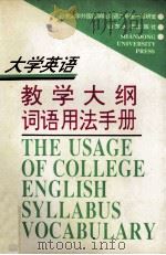 大学英语教学大纲词语用法手册   1996  PDF电子版封面  7560717039  山东大学外国语学院英语二系第一教研室集体编写 