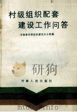 村级组织配套建设工作问答 1991 PDF电子版封面 7215014290 河南省村级组织建设办公室编