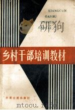 乡村干部培训教材 1988 PDF电子版封面 7805380783 本书编写组编;李金台主编