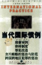 当代国际惯例 第6卷 刑事审判 律师制度 罪犯改造 贪污贿赂的惩治与防范 跨国跨地区犯罪的惩治 1999 PDF电子版封面 7806452702 周文彰主编