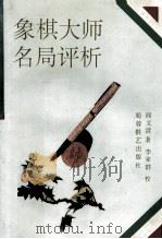 象棋大师名局评析 1992 PDF电子版封面 7805483892 阎文清著
