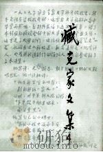 臧克家文集 第4卷 散文、回忆录 1933-1994 1994 PDF电子版封面 753291156X 臧克家著
