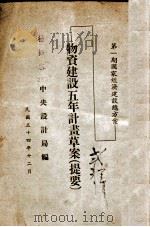物资建设五年计划草案  提要（1945 PDF版）