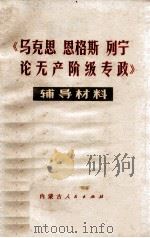 《马克思、恩格斯、列宁论无产阶级专政》名词解释 1975 PDF电子版封面 3089106 内蒙古人民出版社编辑