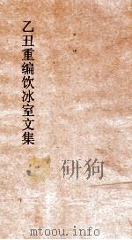 乙丑重编饮冰室文集 22 PDF电子版封面 梁启超撰