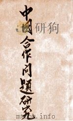 中国合作问题研究 1935 PDF电子版封面 山东乡村建设研究院编辑部编