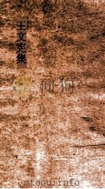 王文宪集  卷全（ PDF版）