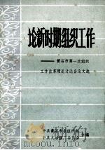 论新时期组织工作  黄石市第一次组织工作改革理论讨论会论文选（1985 PDF版）
