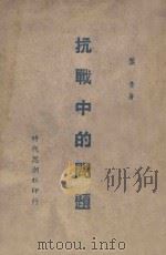 抗战中的问题   1938  PDF电子版封面    叶青著 