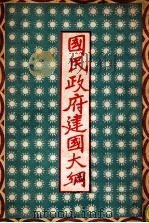 国民政府建国大纲 1927 PDF电子版封面 孙中山著