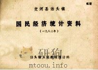 交河县泊头镇国民经济统计资料 1982年 PDF电子版封面 泊头镇人民政府统计科