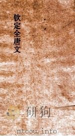 钦定全唐文  卷487-488     PDF电子版封面     