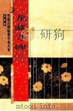 隋 龙藏寺碑 1999 PDF电子版封面 731302360X 沈欣编
