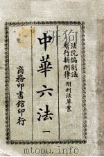 中华六法 1 法院编制法 暂行新刑律 1920 PDF电子版封面 商务印书馆编译所编
