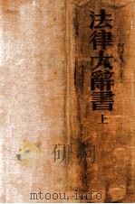 法律大辞书 上 1936 PDF电子版封面 郑竟毅编著
