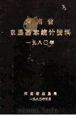 河南省农垦基本统计资料 1980年 1982 PDF电子版封面 河南省农垦局编