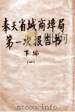 奉天省城商埠局第一次报告书 下编 1923 PDF电子版封面 (解放前)奉天省城商埠局编
