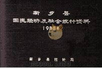 新乡县国民经济及社会统计资料 1988 1989 PDF电子版封面 新乡县统计局编