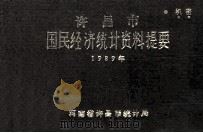 许昌市国民经济统计资料提要 1989 1990 PDF电子版封面 河南省许昌市统计局编
