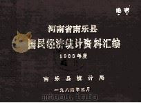 河南省南乐县国民经济统计资料汇编  1983（1984 PDF版）