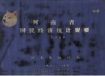 河南省国民经济统计提要  1985（1986 PDF版）