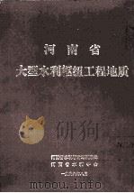 河南省大型水利枢纽工程地质 1996 PDF电子版封面 河南省水利厅计划基建处,河南省水利学会编;蒋甫南主编;舒山林