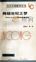 跨越世纪之梦  中国九年制义务教育境遇剖析   1992  PDF电子版封面  7535108350  董泽芳，杨松著 
