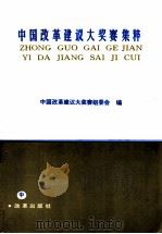 中国改革建议大奖赛集粹 中 1994 PDF电子版封面 7800725820 中国改革建议大奖赛组委会编