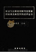 新版刑法罪名精解与定罪量刑标准及典型判例点评全书  第1卷（ PDF版）