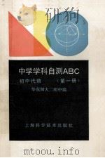 中学学科自测ABC  初中代数  第1册   1990  PDF电子版封面  7532316742  华东师大二附中编 