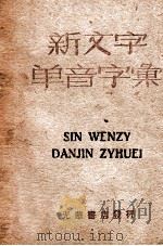 新文字单音字汇 1948 PDF电子版封面 林涛编著