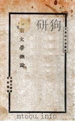 文学研究会丛书 新文学概论 1927 PDF电子版封面 (日)本间久雄著;章锡琛译