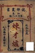 炼才炉 政治小说 1913 PDF电子版封面 (英)亚力杜梅著;甘永龙译述