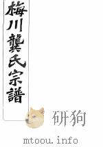 梅川龚氏宗谱 卷8 上 PDF电子版封面