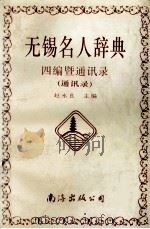 无锡名人辞典 1996 PDF电子版封面 7544207501 袁张度名誉主编;赵永亮主编;赵义庭,华玉英,陈炯,张凤鸣,李