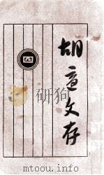 胡适文存四 1930 PDF电子版封面 胡适著