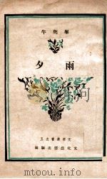 文季丛书 雨夕 1939 PDF电子版封面 毕奂午著
