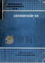 全国食品机械引进设备一览表  第九分册（1989.05 PDF版）