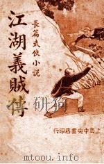 江湖义贼传 长篇武侠小说 3 1935 PDF电子版封面 张恂九著